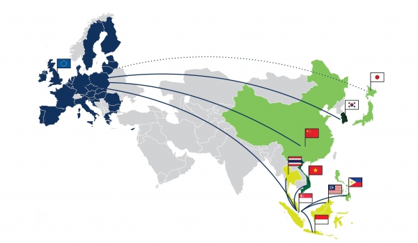 La Uni&oacute;n Europea y ASEAN refuerzan su alianza comercial con un intercambio de bienes que supera niveles r&eacute;cord